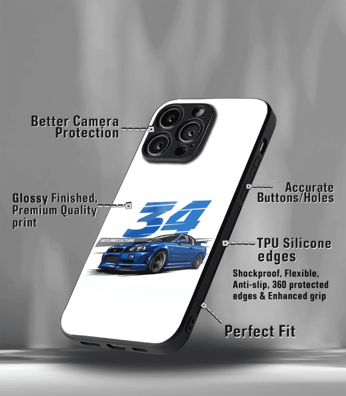 super car automotive premium glossy phone case compatible for every phone models.