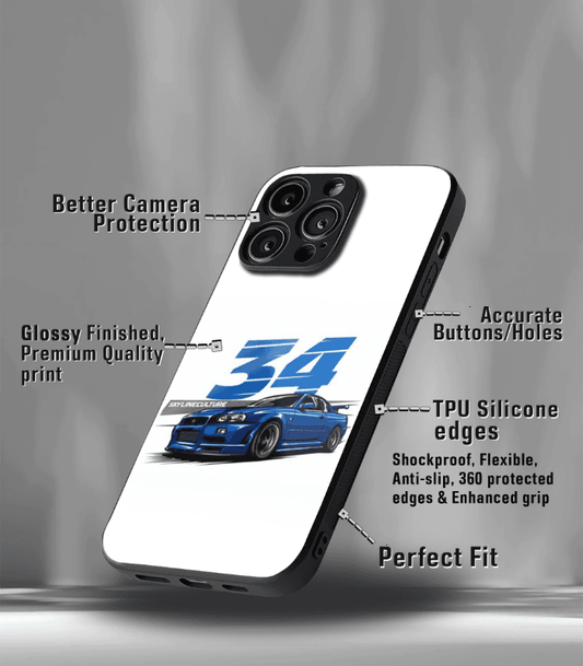 Super Car Automotive Premium Glossy Phone Case compatible for every Phone Models.