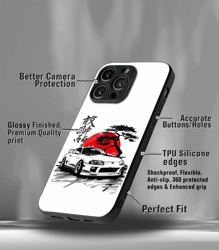 super car automotive premium glossy phone case compatible for every phone models.