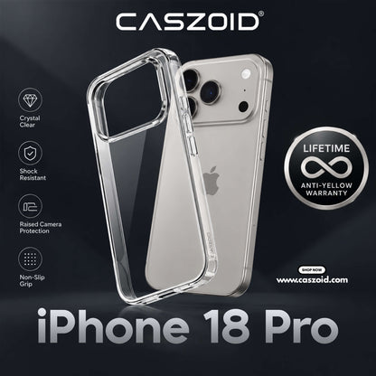 Anti-Yellow Crystal Clear Phone Case with Lifetime Anti-Yellow Warranty