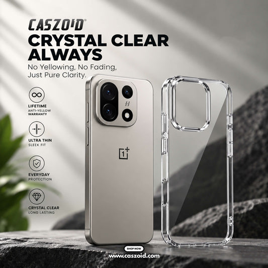 Anti-Yellow Crystal Clear Phone Case with Lifetime Anti-Yellow Warranty