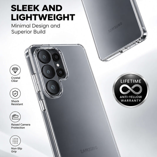 Anti-Yellow Crystal Clear Phone Case with Lifetime Anti-Yellow Warranty