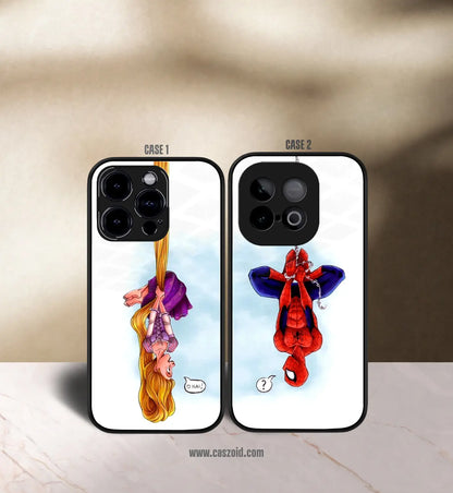 Spiderman's Love Premium Glossy Couple Combo cases