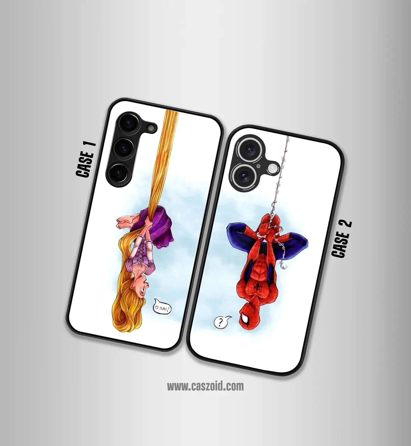 spiderman's love premium glossy couple combo cases