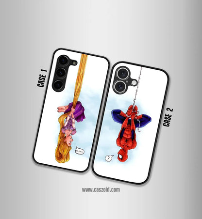 Spiderman's Love Premium Glossy Couple Combo cases