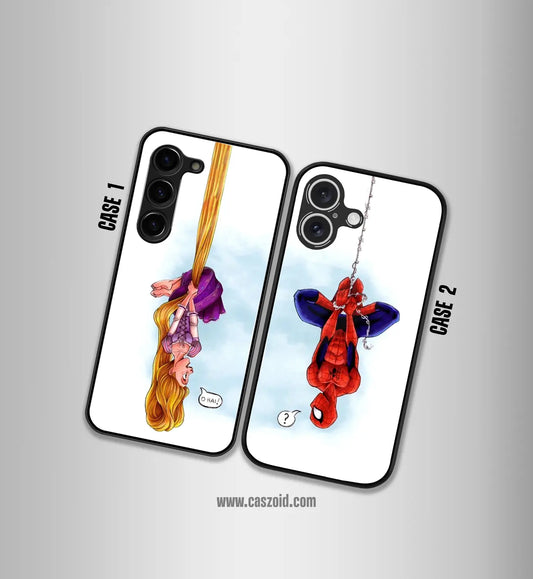 Spiderman's Love Premium Glossy Couple Combo cases