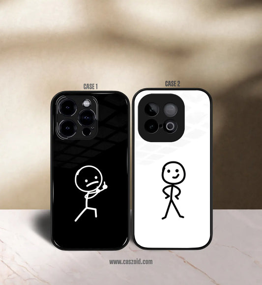 Fight & Love Premium Glossy Couple Combo Cases
