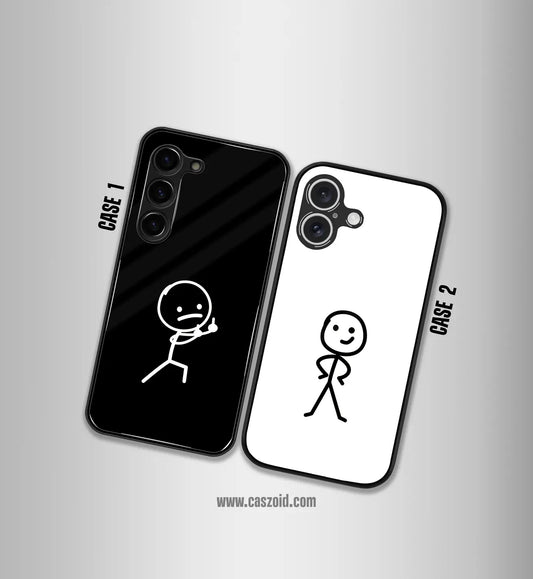 Fight & Love Premium Glossy Couple Combo Cases
