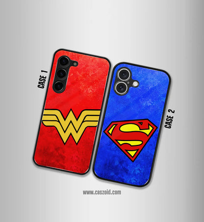 Super Hero Couples Premium Glossy Couple Combo Cases