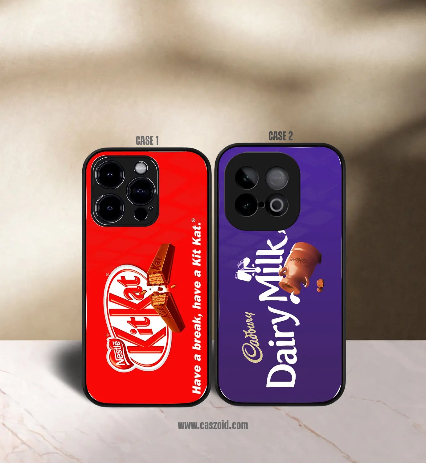 chocolate love premium glossy couple combo cases