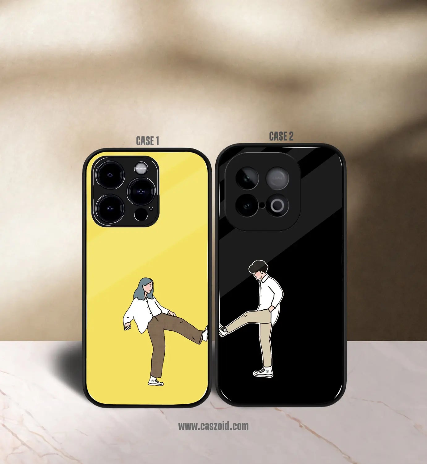 dancing couples premium glossy couple combo cases
