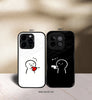 Cute Fighting Couples Premium Glossy Couple Combo Cases