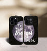 Love You to the Moon Premium Glossy Couple Combo Cases