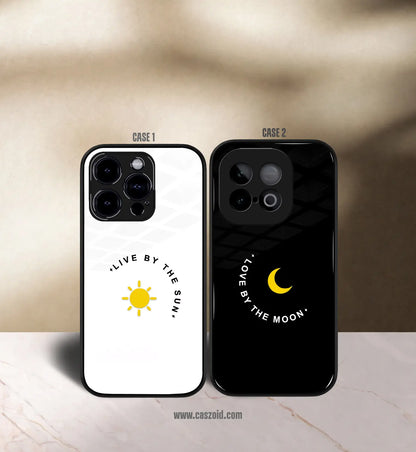 Sun & Moon Couples Premium Glossy Couple Combo Cases