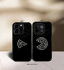 Shared Pizza with Love Premium Glossy Couple Combo Cases