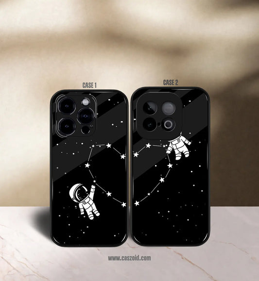 Astronaut Couples Premium Glossy Couple Combo Cases