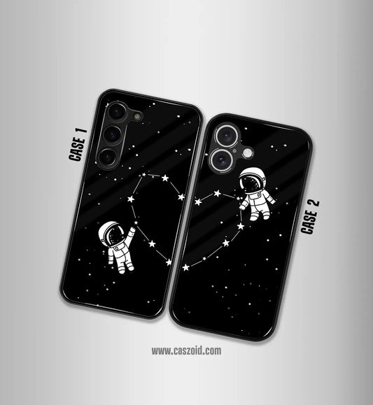 Astronaut Couples Premium Glossy Couple Combo Cases