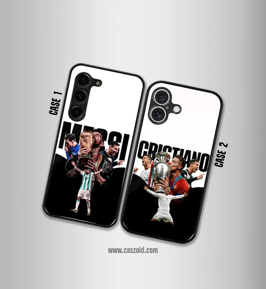 Cristiano & Messi Premium Glossy Couple Combo cases