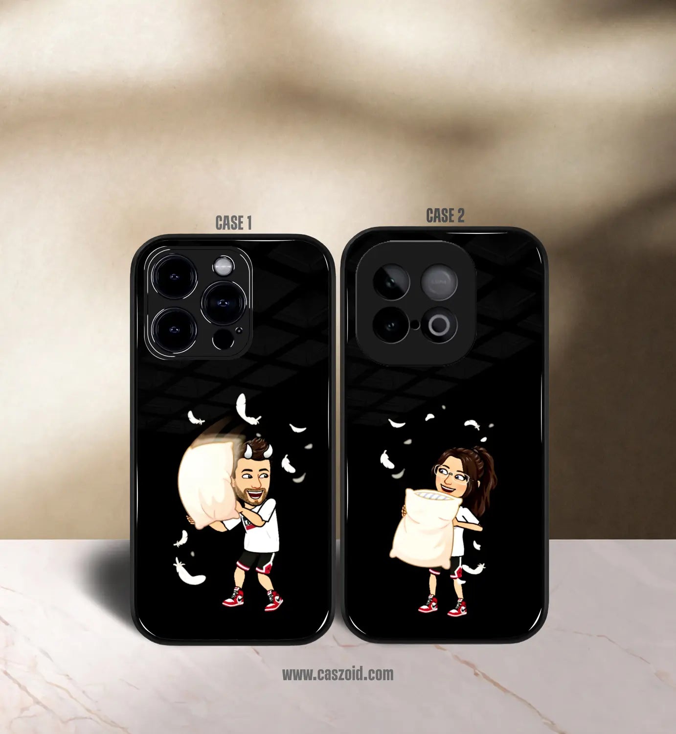 love is in the air premium glossy vector couple combo cases