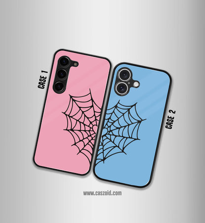 Spider Web Couples Premium Glossy Couple Combo cases