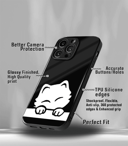 Cute Cat Premium Glossy Phone Case