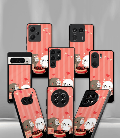 Lovely Pandas Premium Glossy Phone Case