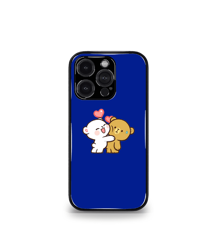 cute pandas premium glossy phone case