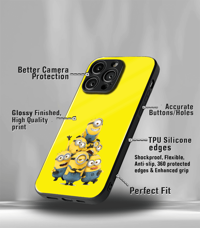 minions premium glossy phone case