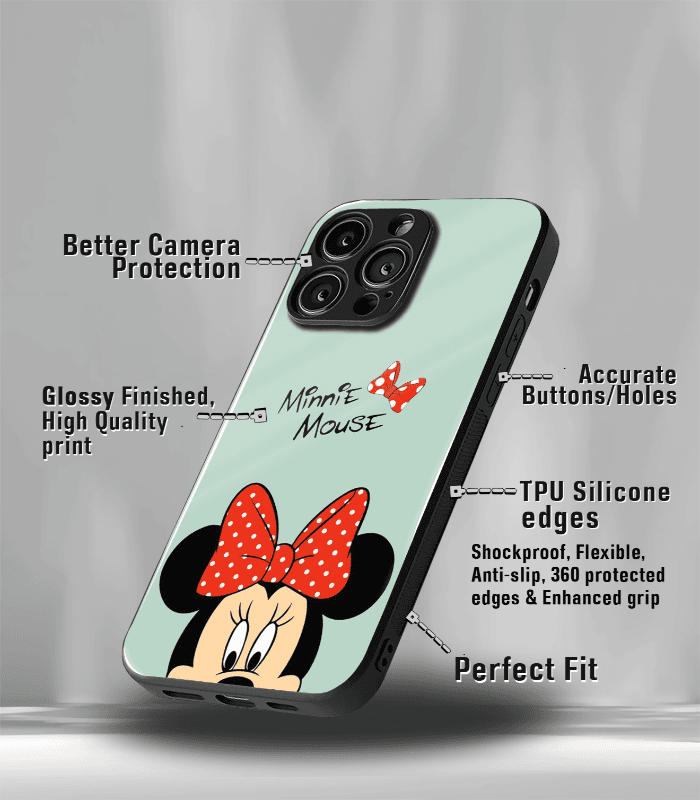 minnie mouse premium glossy phone case