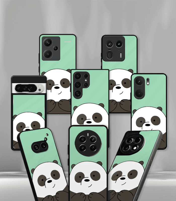 panda premium glossy phone case