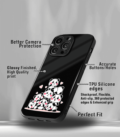 Bunch of Pandas Premium Glossy Phone Case