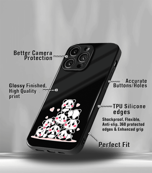 Bunch of Pandas Premium Glossy Phone Case