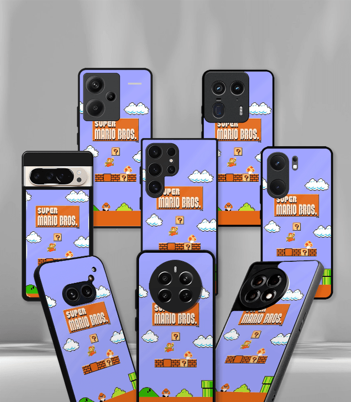 super mario premium glossy phone case