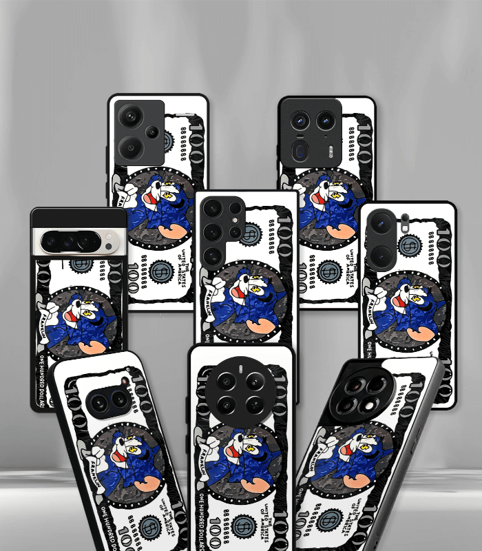 cartoon edition premium glossy phone case