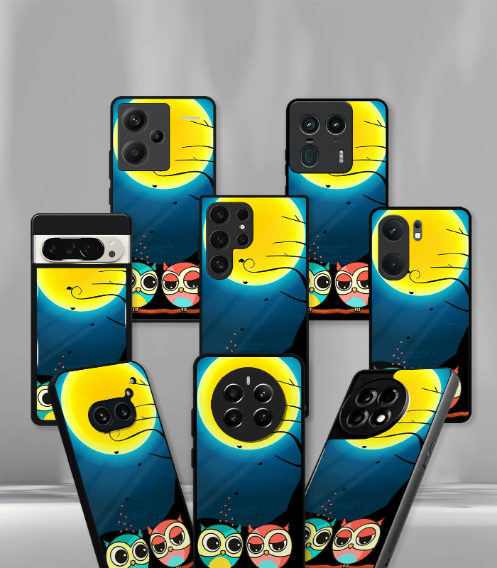 cartoon edition premium glossy phone case