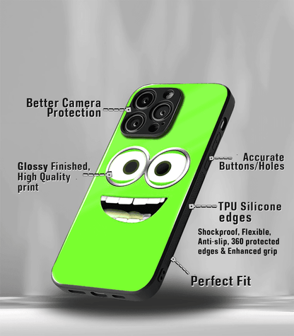 Green Face Premium Glossy Phone Case