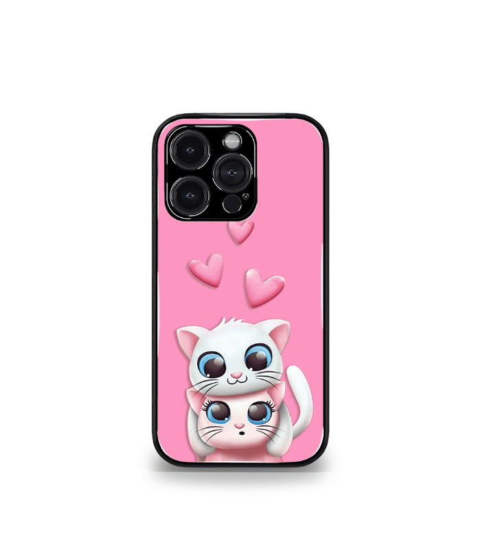 romantic kittys premium glossy phone case