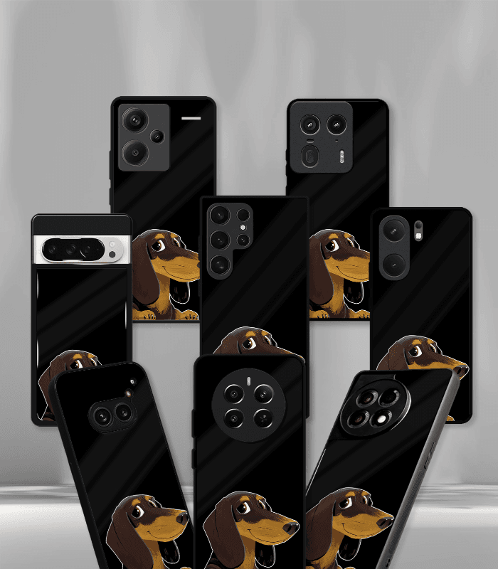 cartoon edition premium glossy phone case