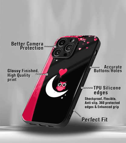 Lovely owl Premium Glossy Phone Case