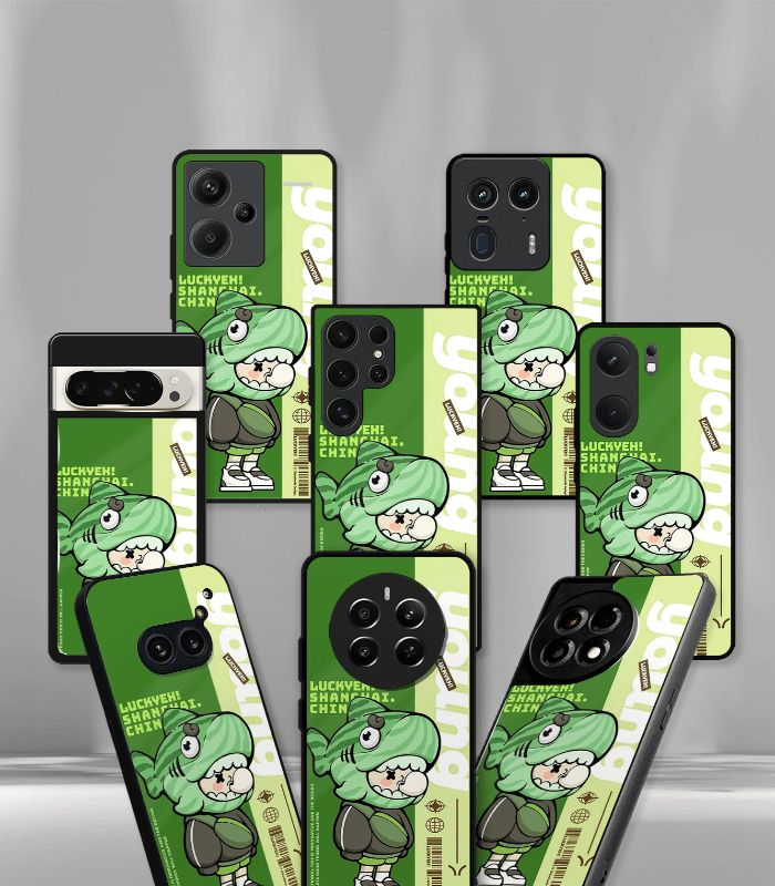 cartoon edition premium glossy phone case