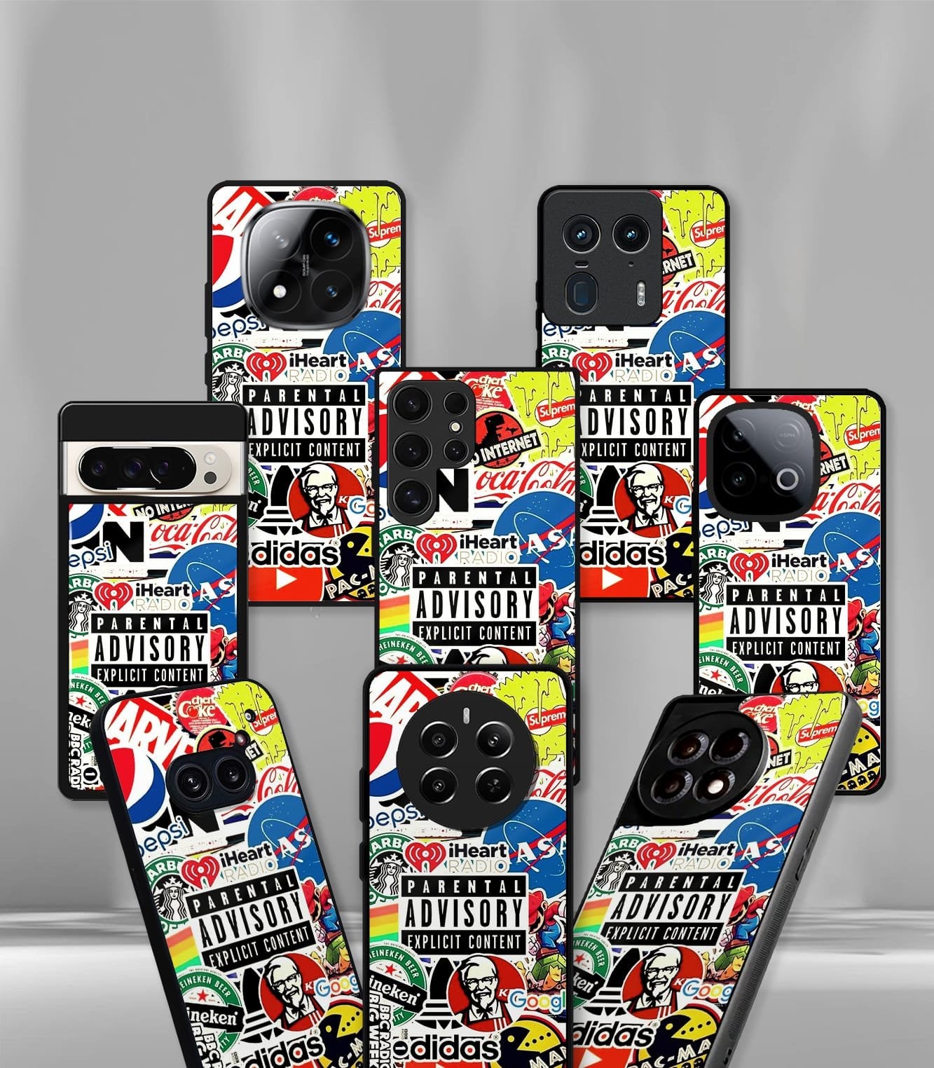 cutout patternic premium glossy phone case compatible for every phone models.