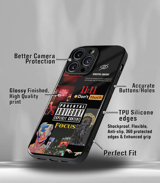 Cutout Patternic Premium Glossy Phone Case compatible for every Phone Models.