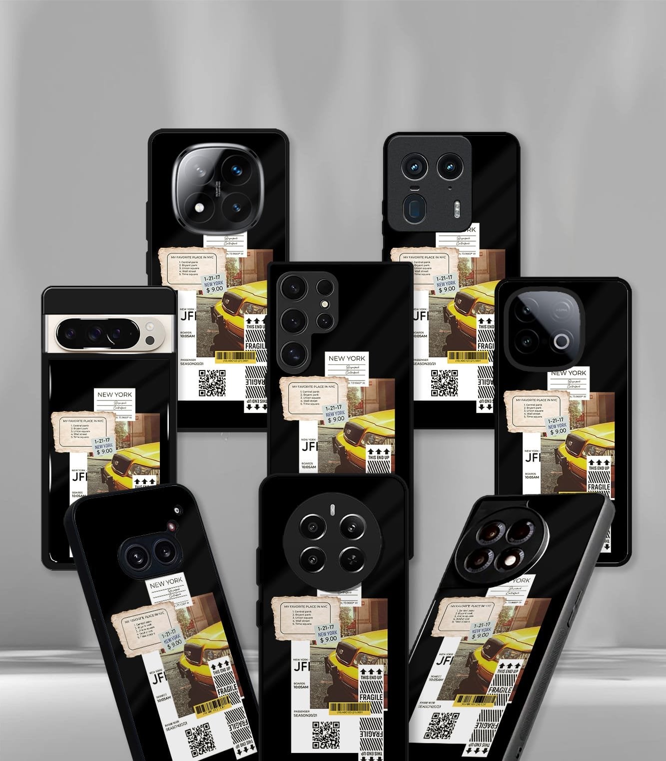 cutout patternic premium glossy phone case compatible for every phone models.