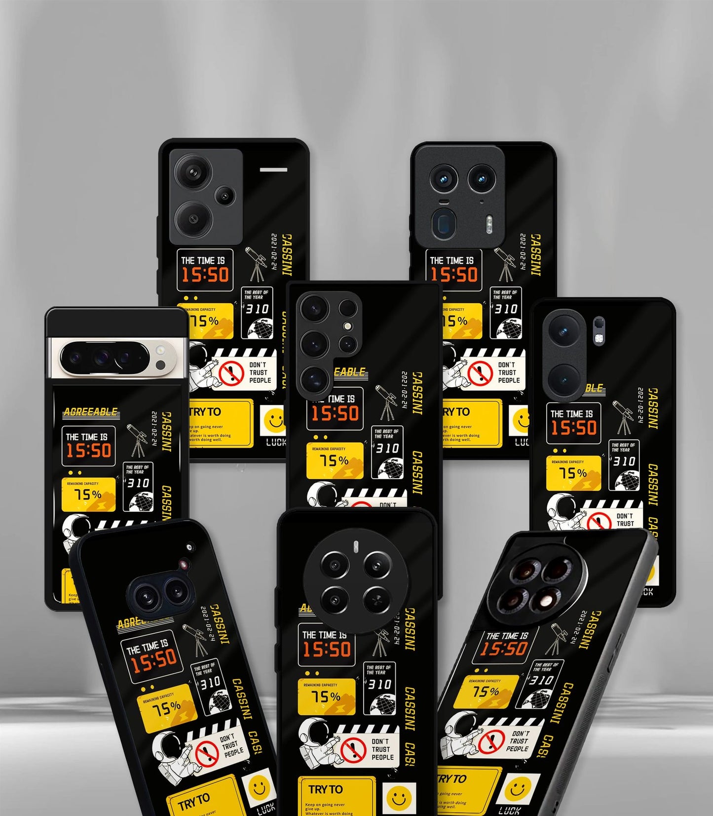 cutout patternic premium glossy phone case compatible for every phone models.
