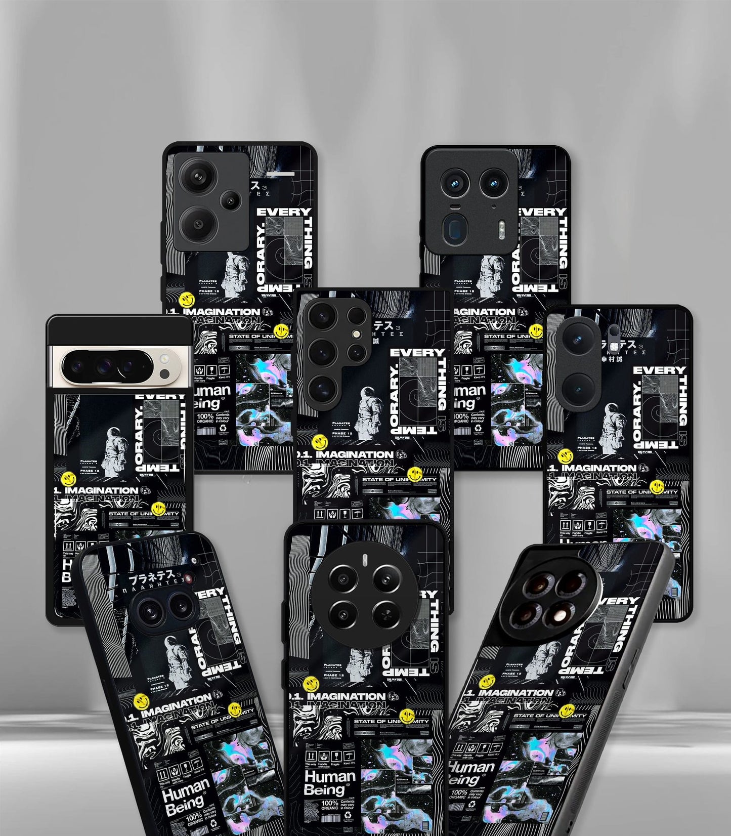cutout patternic premium glossy phone case compatible for every phone models.