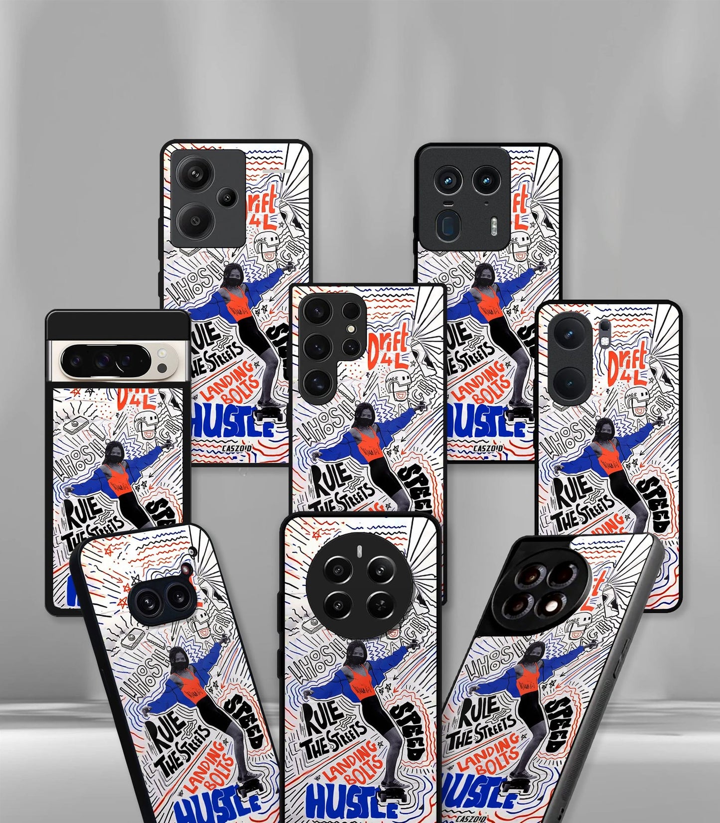 cutout patternic premium glossy phone case compatible for every phone models.