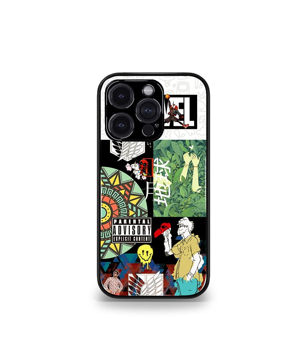 cutout patternic premium glossy phone case compatible for every phone models.