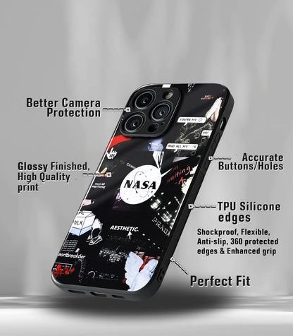 Cutout Patternic Premium Glossy Phone Case compatible for every Phone Models.