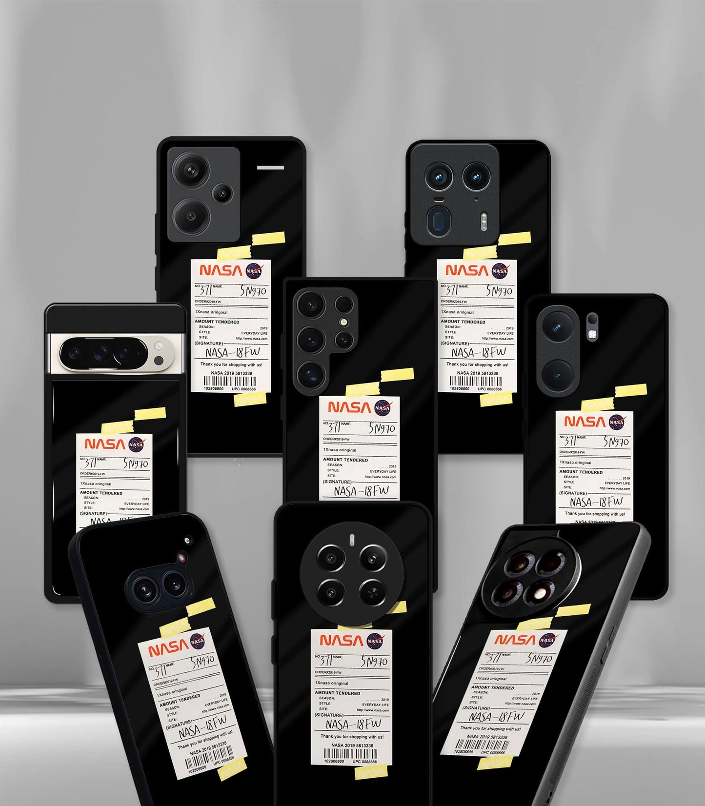 cutout patternic premium glossy phone case compatible for every phone models.