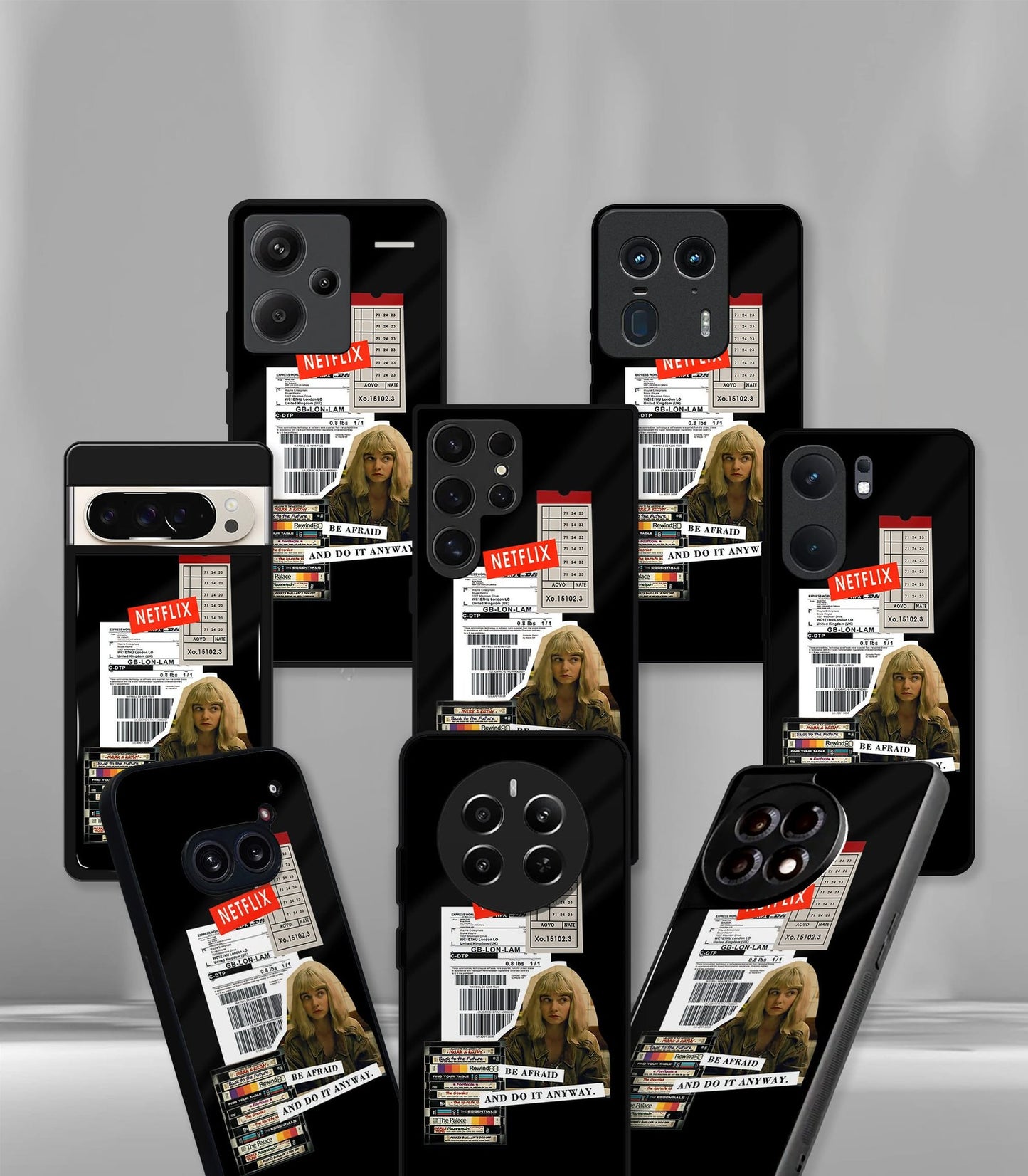 cutout patternic premium glossy phone case compatible for every phone models.